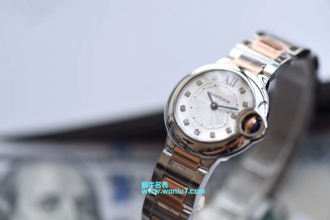 【V6 Perfect  High quality  Replica Watches 】 Cartier  蓝气球系列WE902030女士28MM石英 wrist watches  / K168