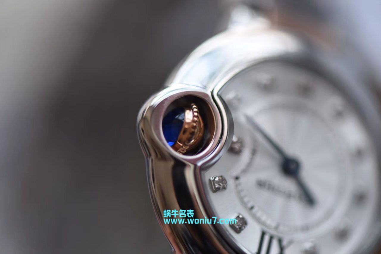 【V6 Perfect  High quality  Replica Watches 】 Cartier  蓝气球系列WE902030女士28MM石英 wrist watches  / K168