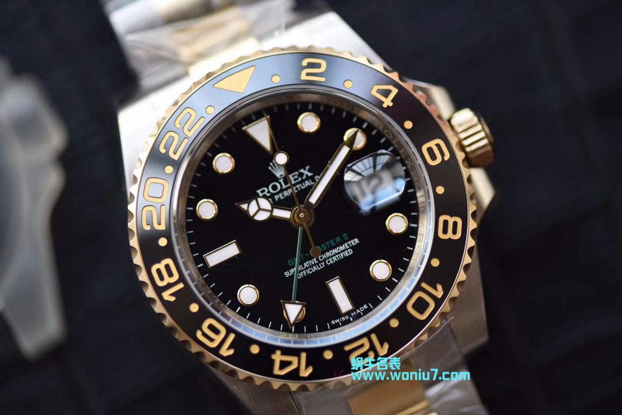 【N Factory  Perfect  High quality  Knockoff  Watches 】 Rolex  GMT MASTER II系列116713-LN-78203包真金 wrist watches  / R251