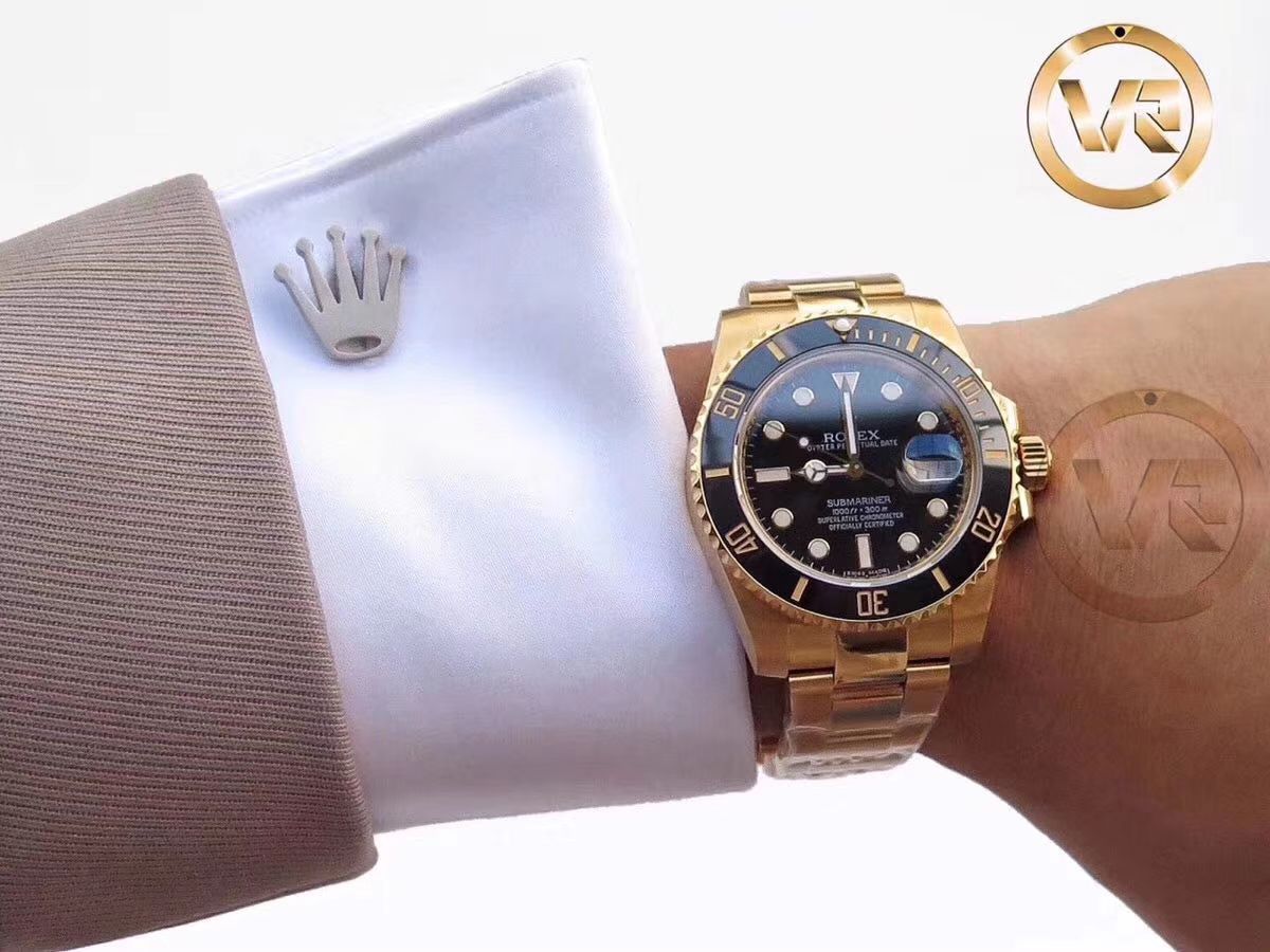 【独家 Video analysis VR Perfect  High quality  Replica Watches 】 Rolex  Submariner 型116612-LN-97203包间金 Submariner  / R197