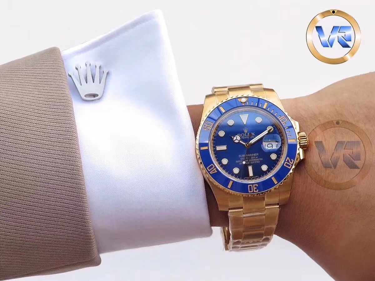 【独家 Video analysis VR Perfect  High quality  Replica Watches 】 Rolex  Submariner 型116612-LN-97203包间金 Submariner  / R197