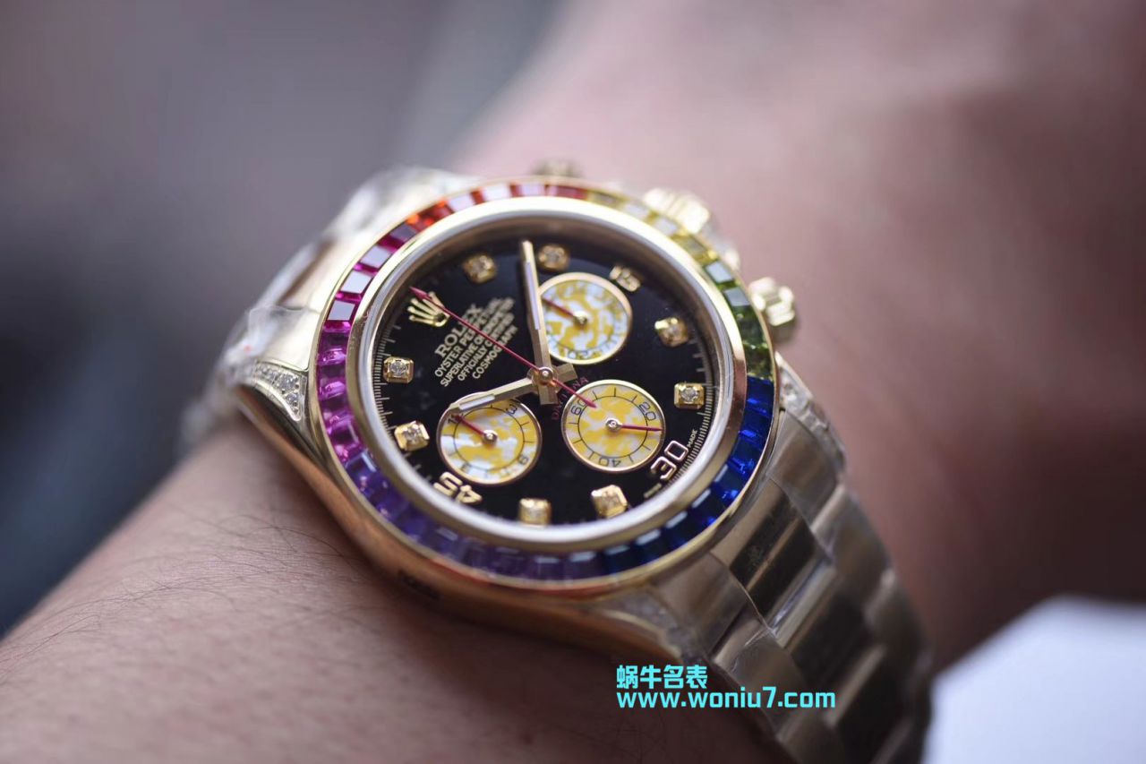 【台湾 Factory  Perfect  High quality 克隆 Replica Watches 】 Rolex  Cosmograph Daytona 彩虹 Ditongna 系列116595 RBOW wrist watches  / R243