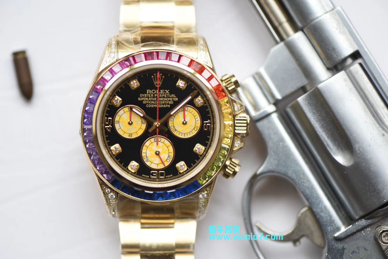 【台湾 Factory  Perfect  High quality 克隆 Replica Watches 】 Rolex  Cosmograph Daytona 彩虹 Ditongna 系列116595 RBOW wrist watches  / R243