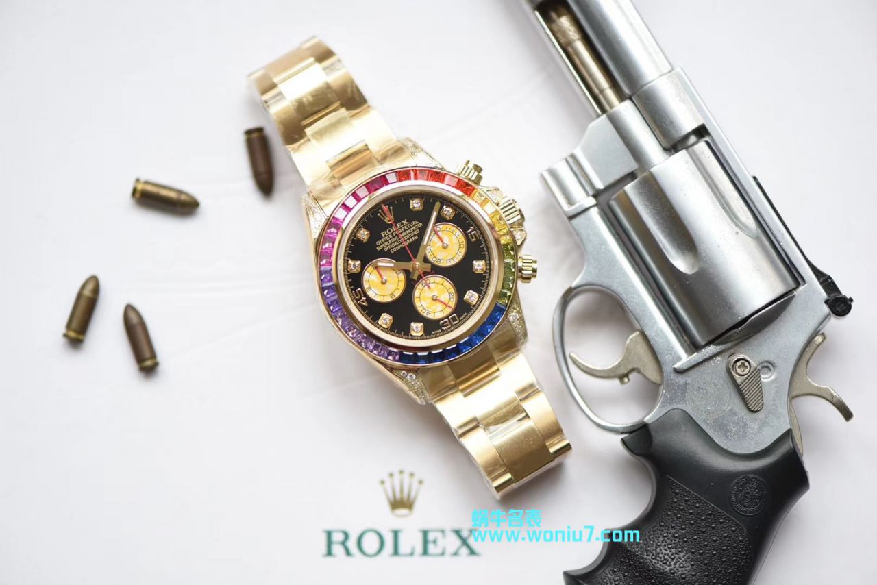 【台湾 Factory  Perfect  High quality 克隆 Replica Watches 】 Rolex  Cosmograph Daytona 彩虹 Ditongna 系列116595 RBOW wrist watches  / R243