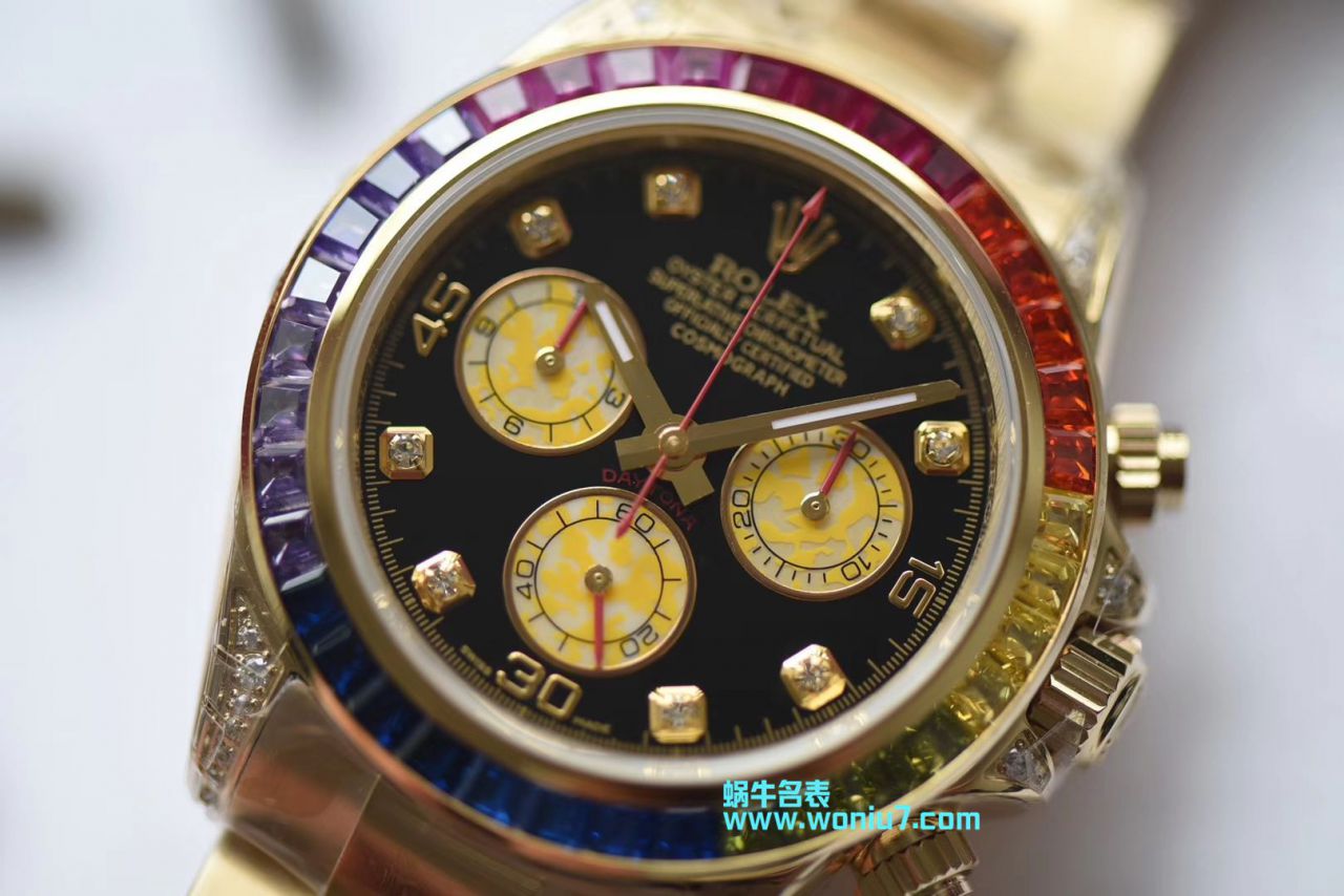 【台湾 Factory  Perfect  High quality 克隆 Replica Watches 】 Rolex  Cosmograph Daytona 彩虹 Ditongna 系列116595 RBOW wrist watches  / R243