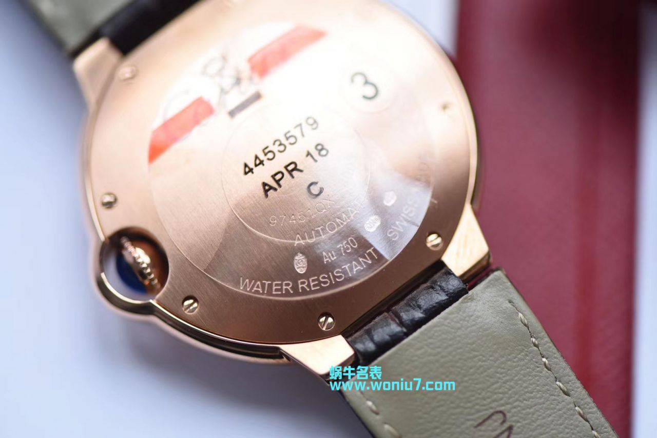 V6出品  Cartier  奢华蓝气球36 毫米女装机械 wrist watches  / K172