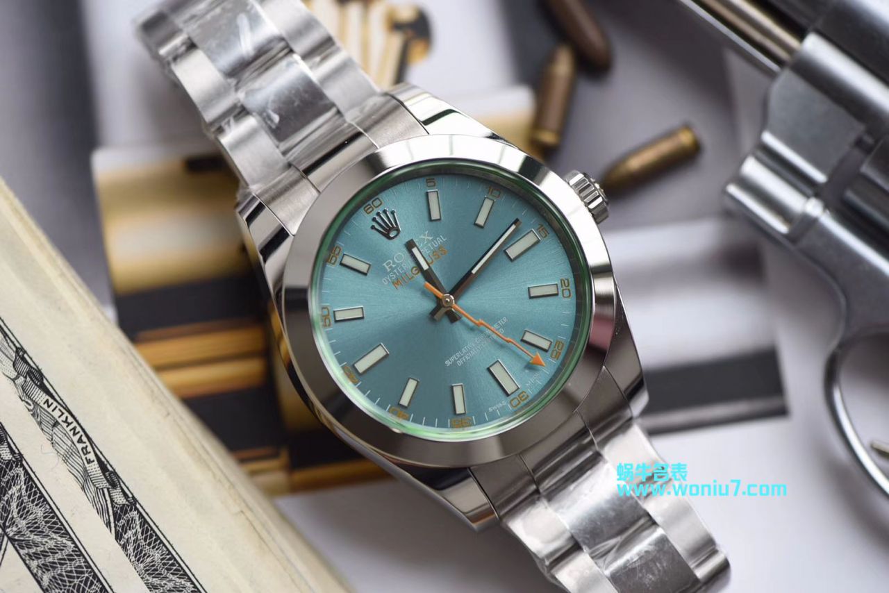 【DJ Perfect  High quality  Replica Watches 】 Rolex MILGAUSS系列116400-GV-72400蓝盘 wrist watches (绿玻璃) / R246