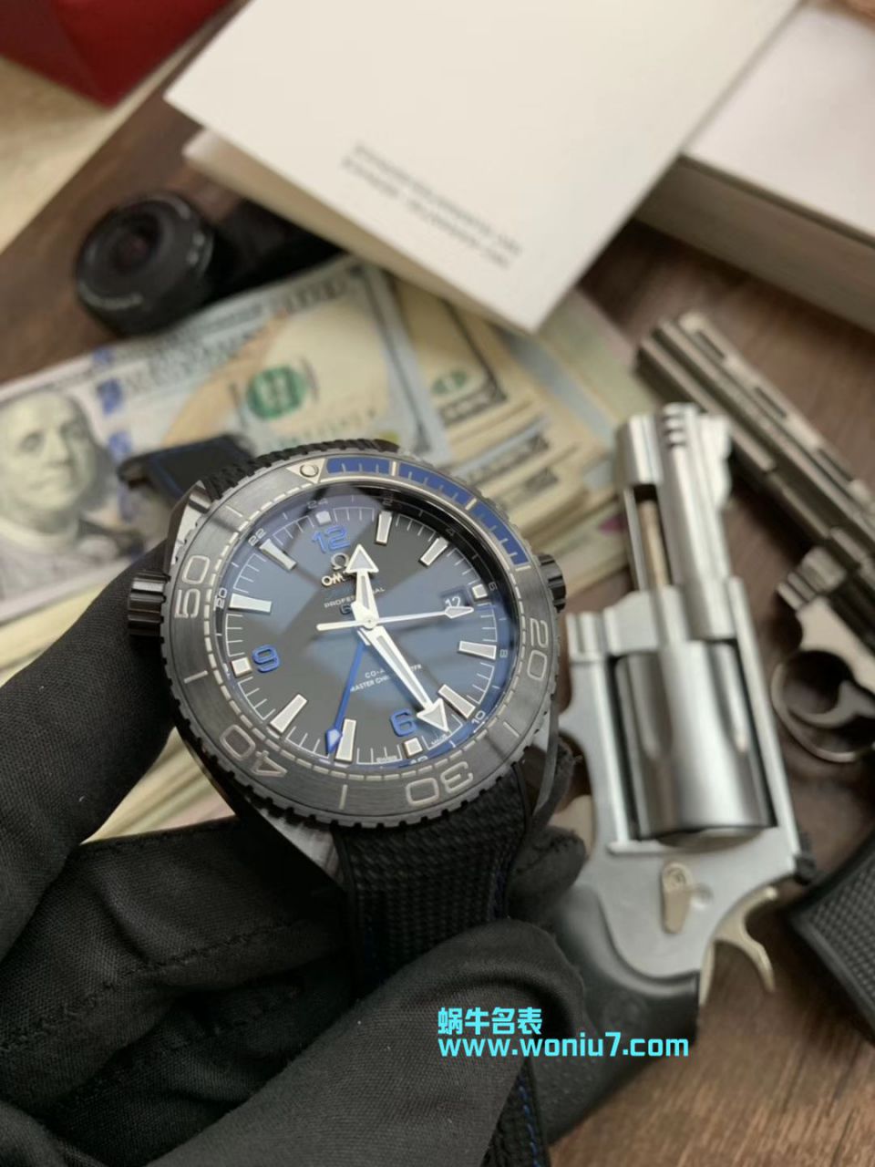 【VS Perfect  High quality  Replica Copy  Watches 】OMEGA Seamaster 系列深海之黑215.92.46.22.01.003、215.92.46.22.01.002 wrist watches  / M371