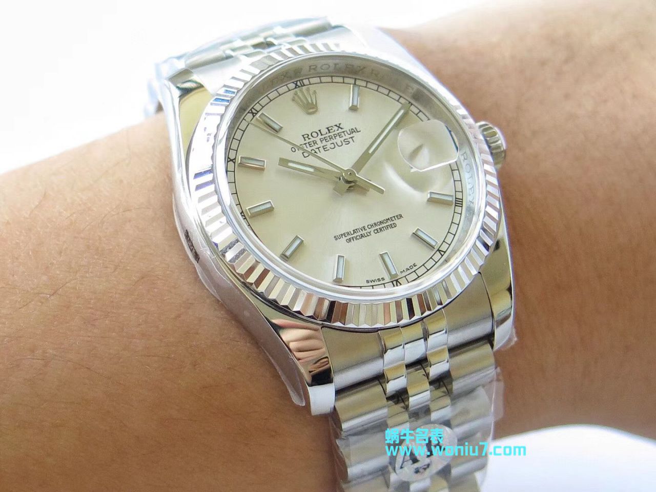 【AR Perfect  High quality  Replica Watches 】 Rolex   Datejust 系列116200-72600蓝盘36毫米中性 wrist watches 男女均可戴 / R207
