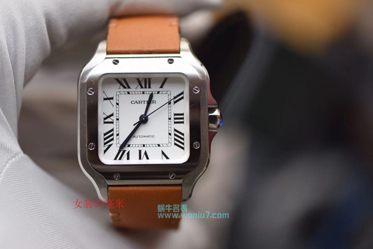 【V6 Factory  Perfect  High quality  top  Replica Watches 】 Cartier   Santos 系列WSSA0009男女情侣 wrist watches  / K165