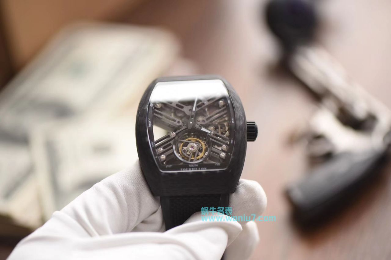 【JB Perfect  High quality 精 Replica Watches 】法穆兰NEW SARATOGE系列V 45 T SQT CARBONE Tourbillon  wrist watches  / FL030