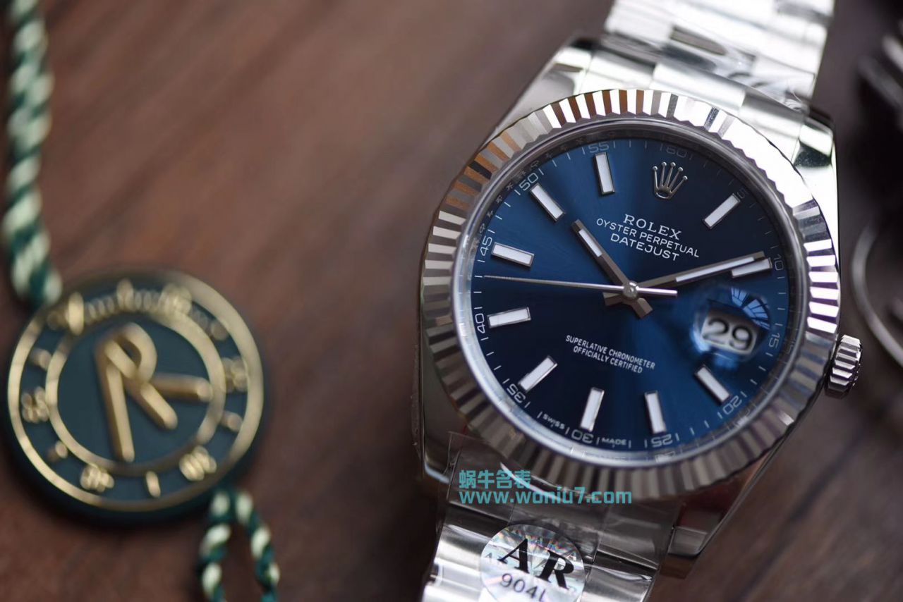 【AR Perfect  High quality  top  Replica 】 Rolex   Datejust DATEJUST系列116334-72210蓝盘 wrist watches 904钢 / R252