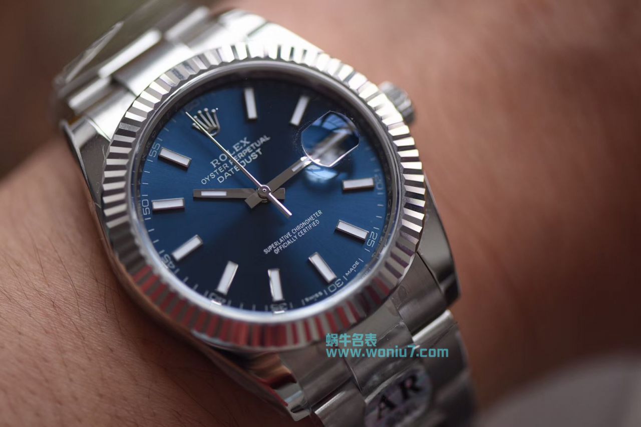 【AR Perfect  High quality  top  Replica 】 Rolex   Datejust DATEJUST系列116334-72210蓝盘 wrist watches 904钢 / R252