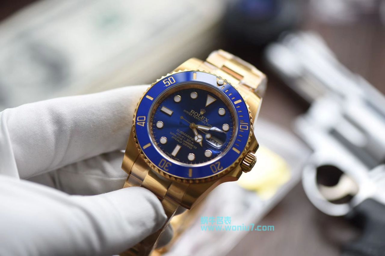 【VR全包真18K黄金款】 Rolex  Submariner 型 Perfect  Replica Copy 116618LB-97208 wrist watches  / R262