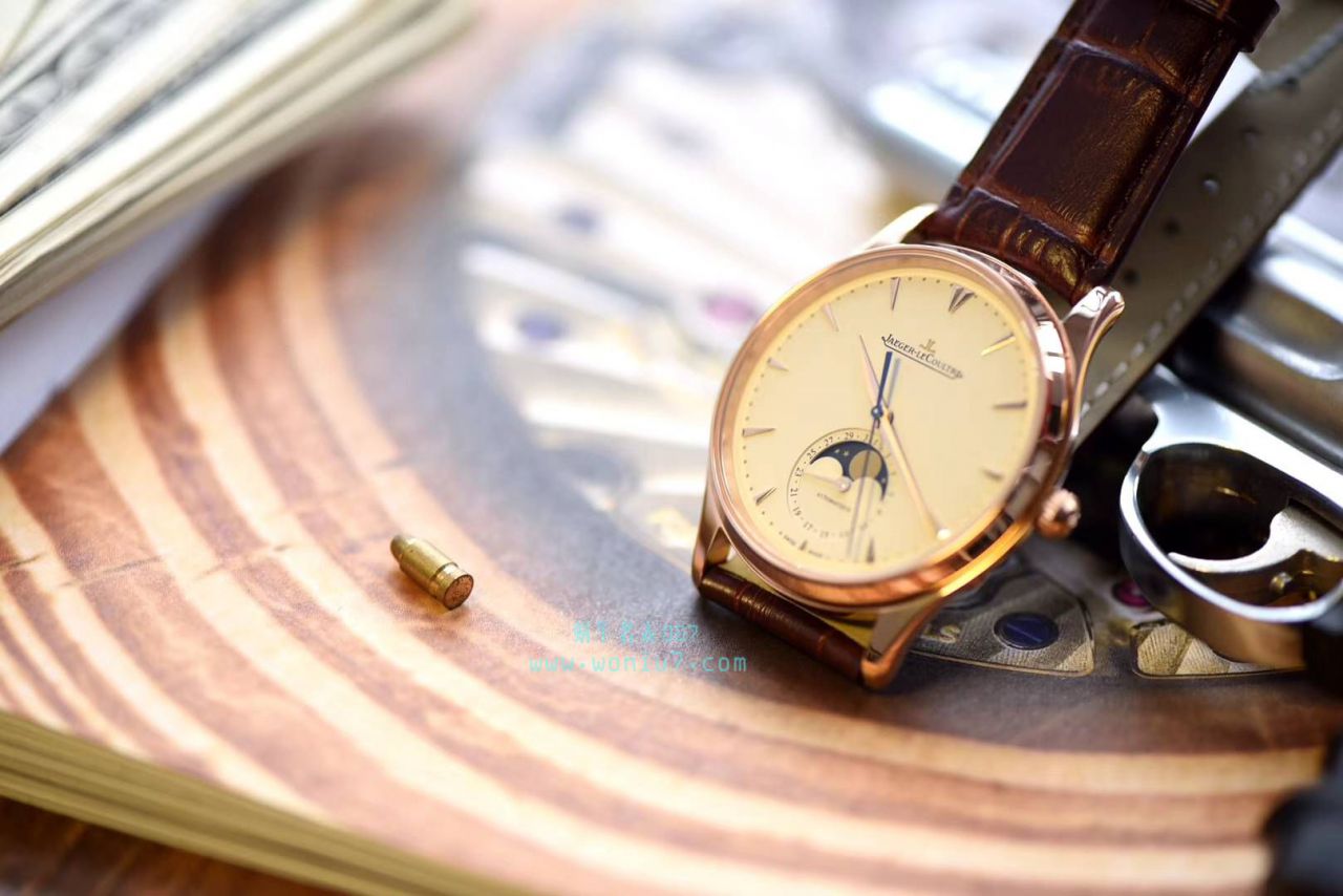 【ZF Perfect  High quality  Replica Watches 】 Jaeger-LeCoultre 月相大师系列Q1362520 wrist watches  / JJ124