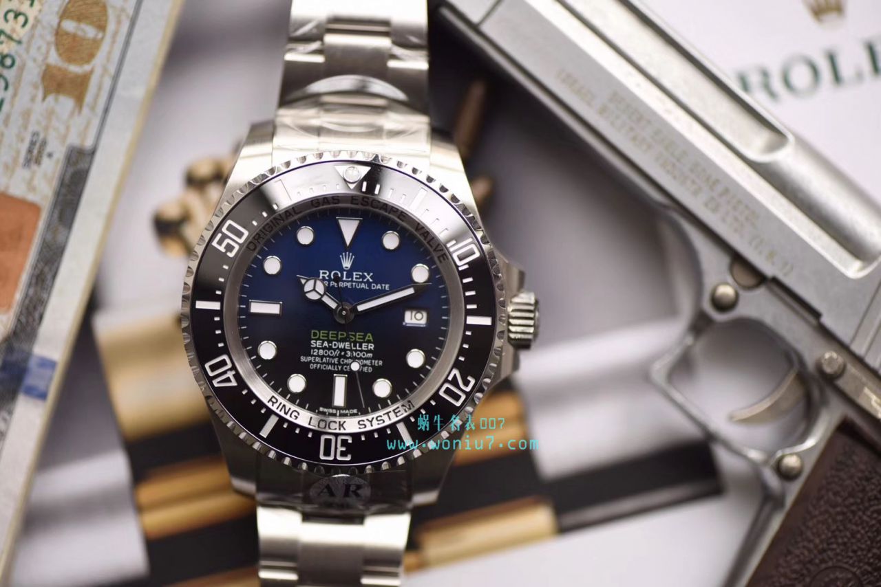 【AR Perfect  High quality  Replica Watches 】 Rolex 海使型系列116660-98210 蓝盘 wrist watches (904钢渐变蓝鬼王) / R208