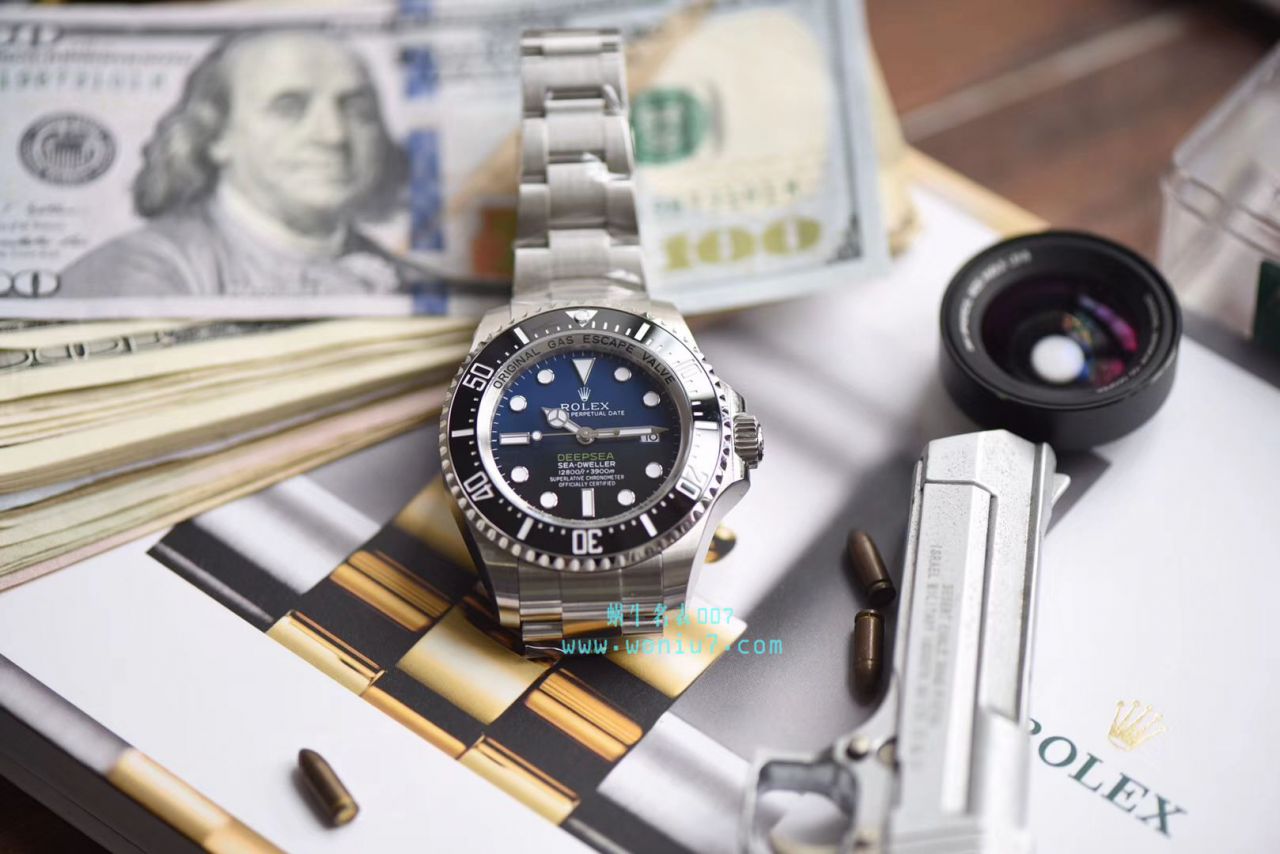 【AR Perfect  High quality  Replica Watches 】 Rolex 海使型系列116660-98210 蓝盘 wrist watches (904钢渐变蓝鬼王) / R208