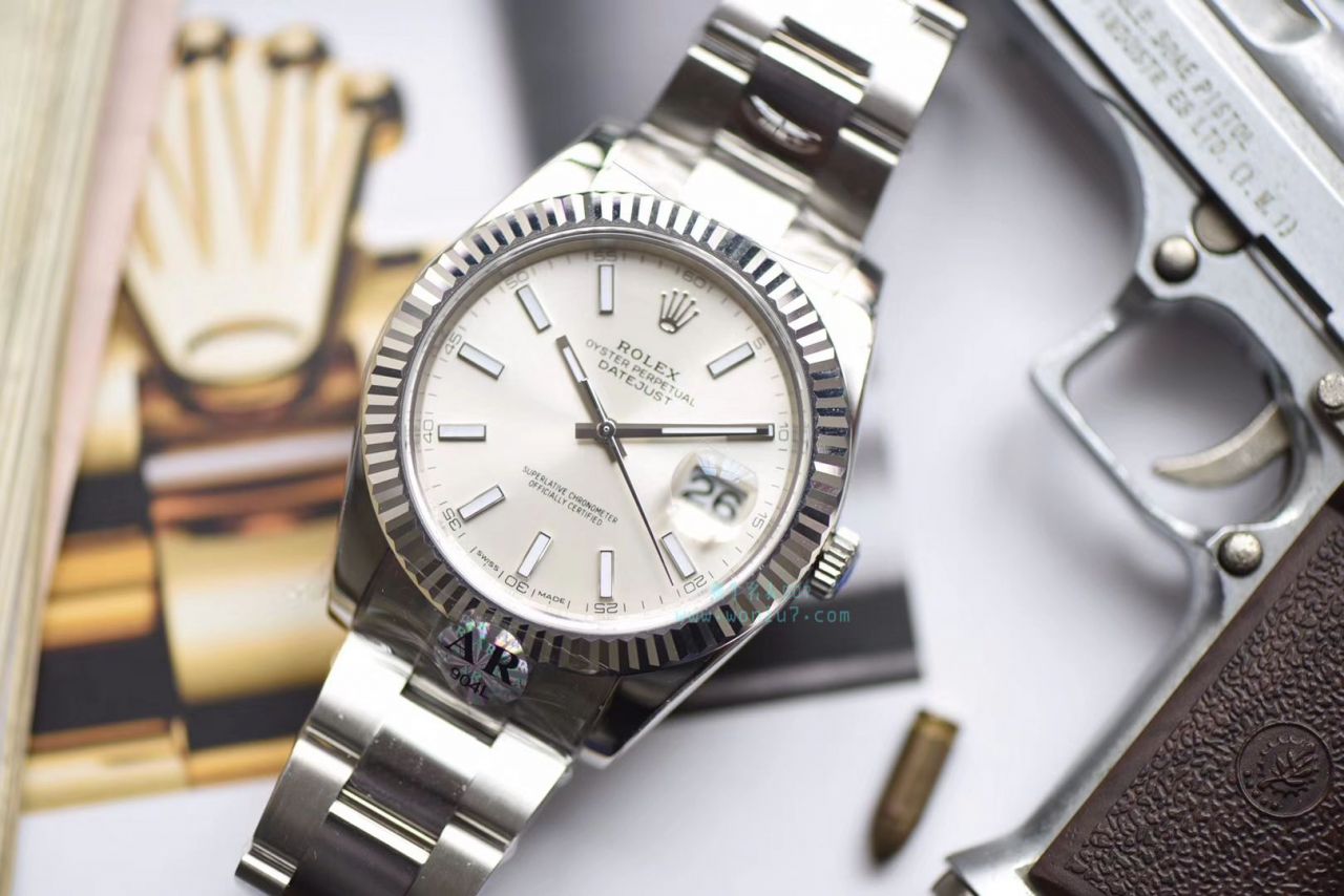 【AR Perfect  High quality  Replica Watches 】 Rolex   Datejust DATEJUST系列116334银盘 wrist watches  / R267