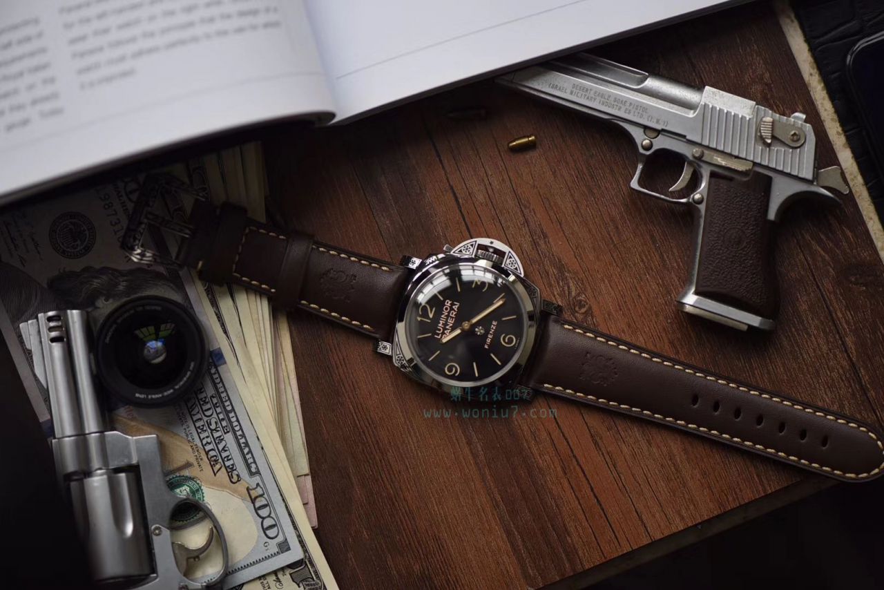 【V9 Perfect  top  Replica Copy  Watches 】Panerai LUMINOR系列 PAM00972雕花 wrist watches  / PAM972