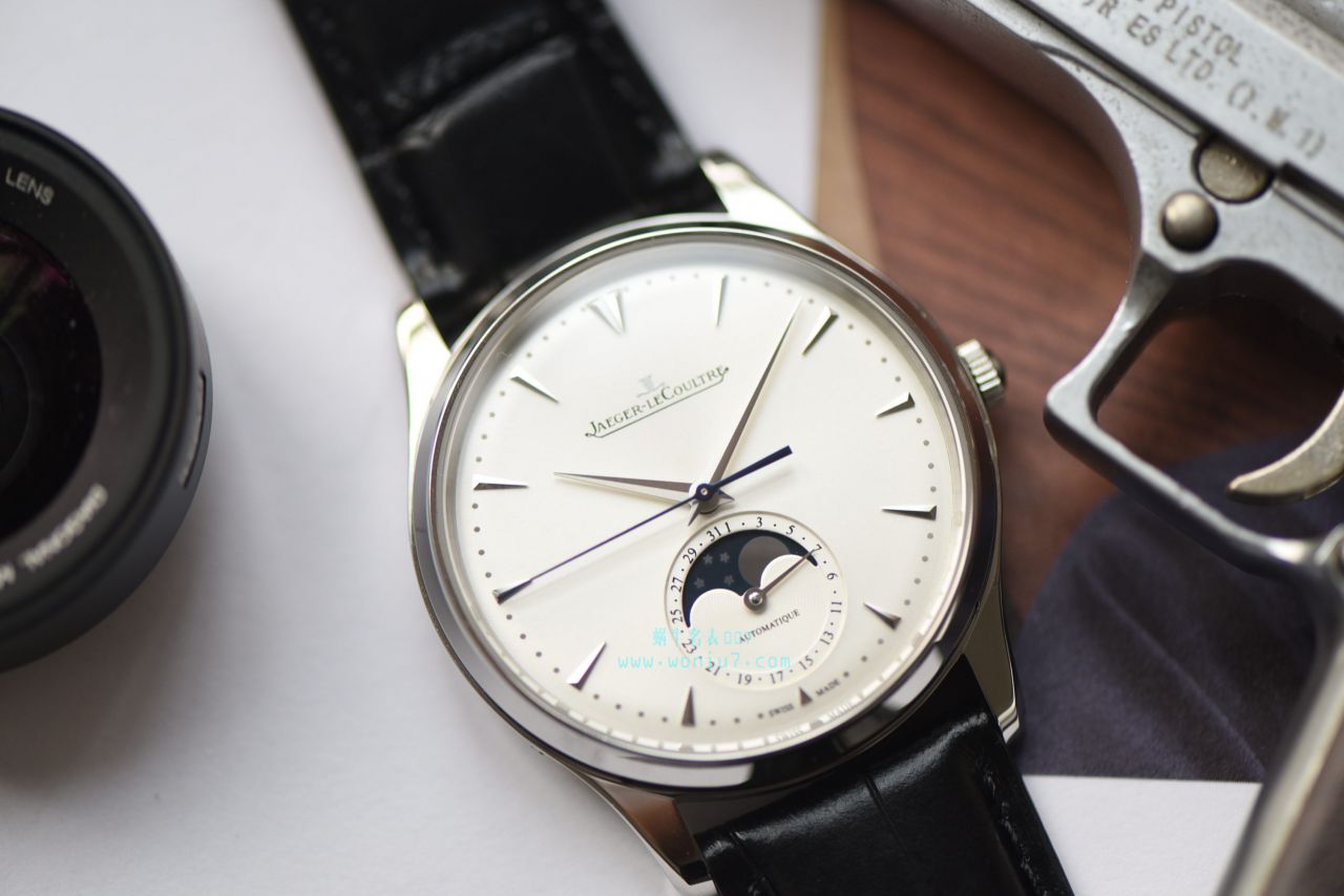 【ZF Perfect  High quality  Replica Watches 】 Jaeger-LeCoultre 大师MASTER ULTRA THIN超薄大师月相大师系列1368420 wrist watches  / JJ123