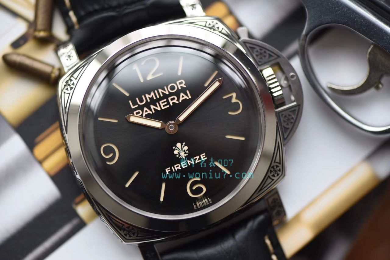 【V9 Perfect  top  Replica Copy  Watches 】Panerai LUMINOR系列 PAM00972雕花 wrist watches  / PAM972