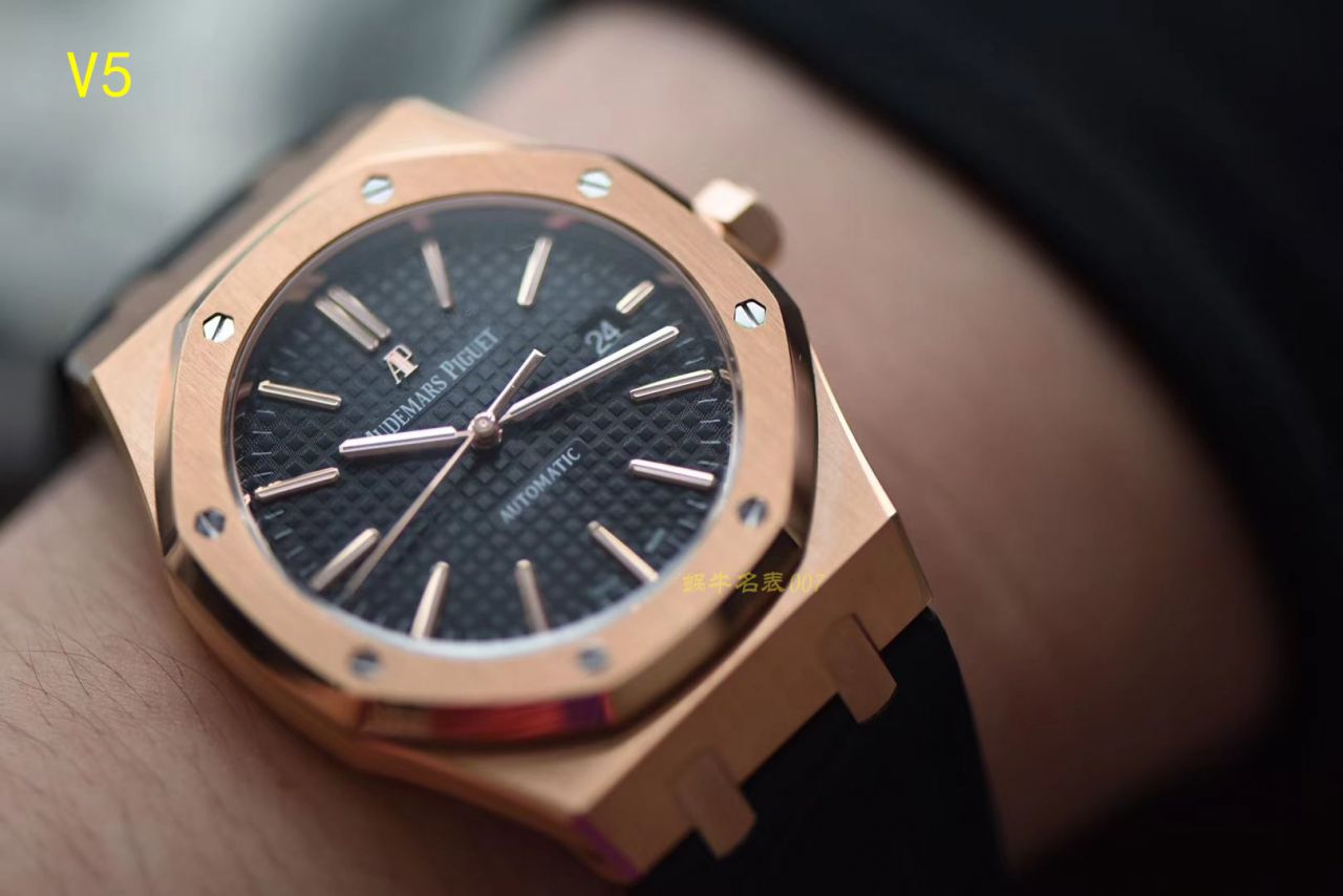 【JF Factory  top  Replica Copy  Watches 】皇家橡树系列 皇家橡树自动上链15400OR.OO.1220OR.02 wrist watches  / AP019