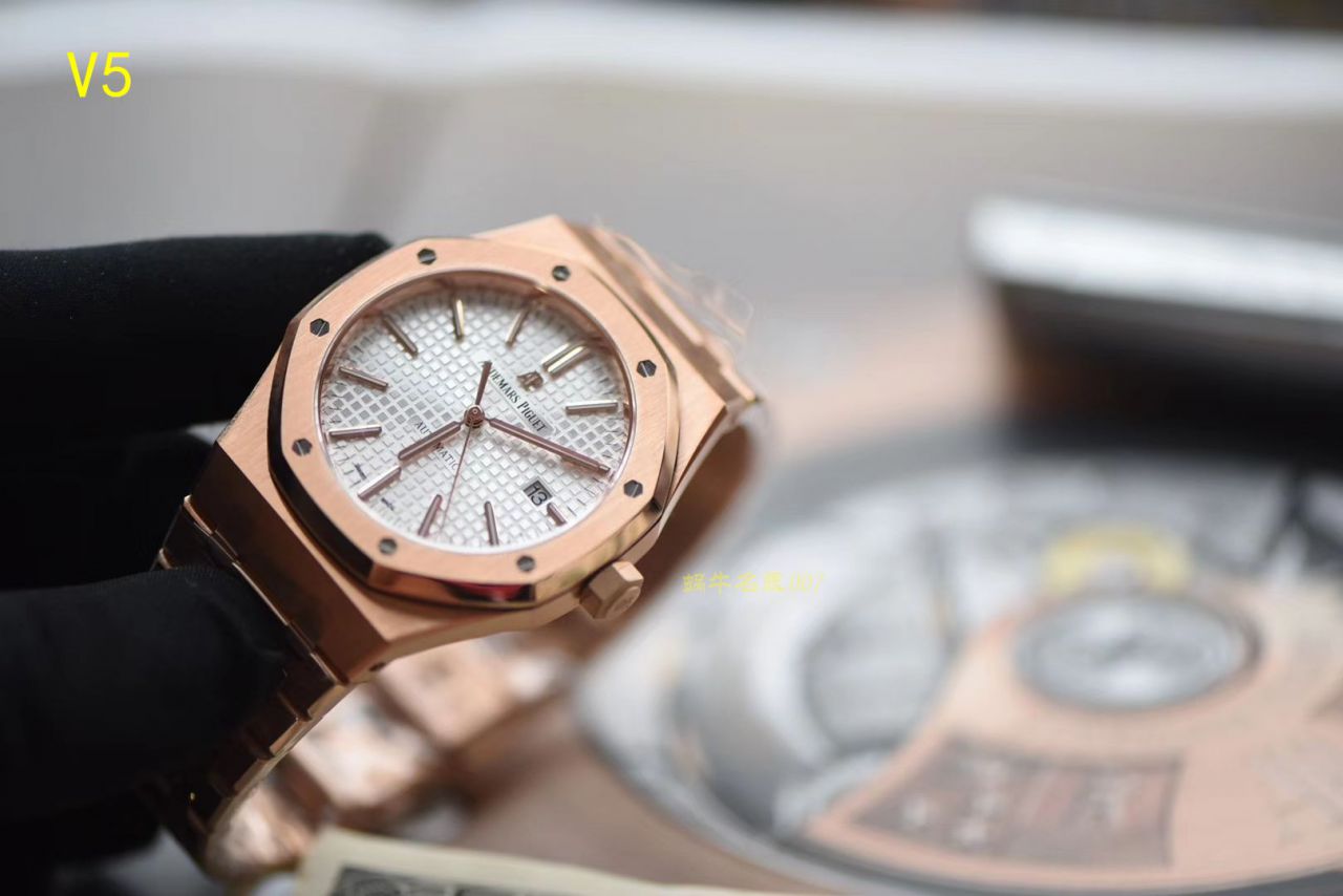 【JF Factory  top  Replica Copy  Watches 】皇家橡树系列 皇家橡树自动上链15400OR.OO.1220OR.02 wrist watches  / AP019