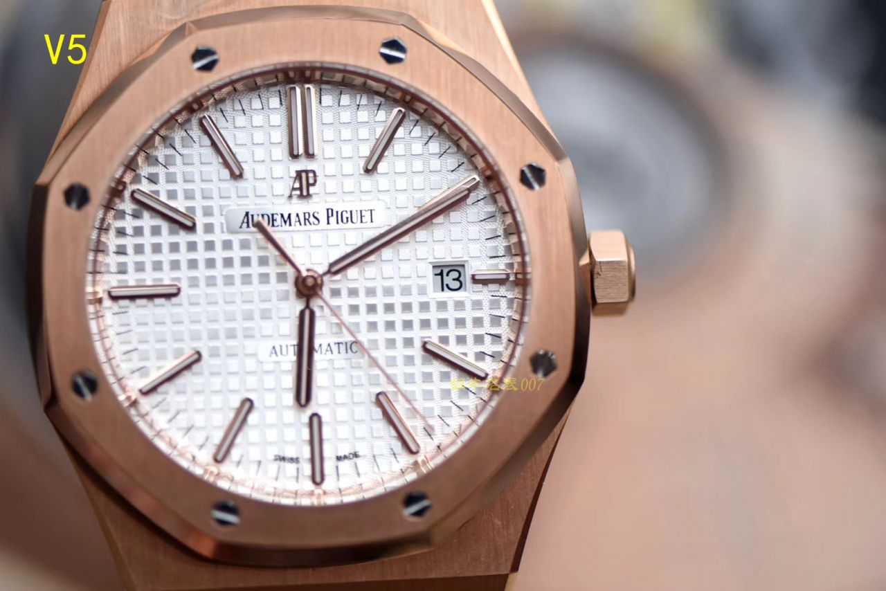 【JF Factory  top  Replica Copy  Watches 】皇家橡树系列 皇家橡树自动上链15400OR.OO.1220OR.02 wrist watches  / AP019