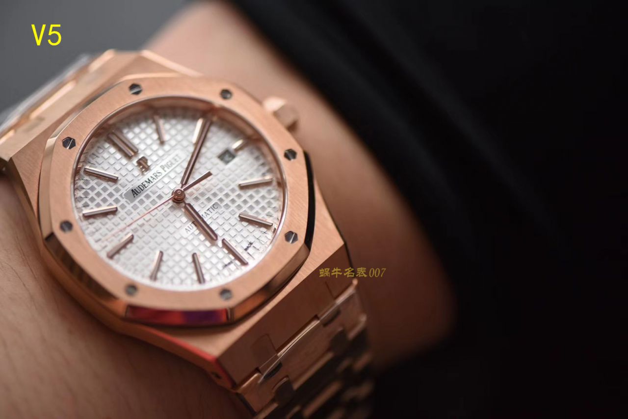 【JF Factory  top  Replica Copy  Watches 】皇家橡树系列 皇家橡树自动上链15400OR.OO.1220OR.02 wrist watches  / AP019