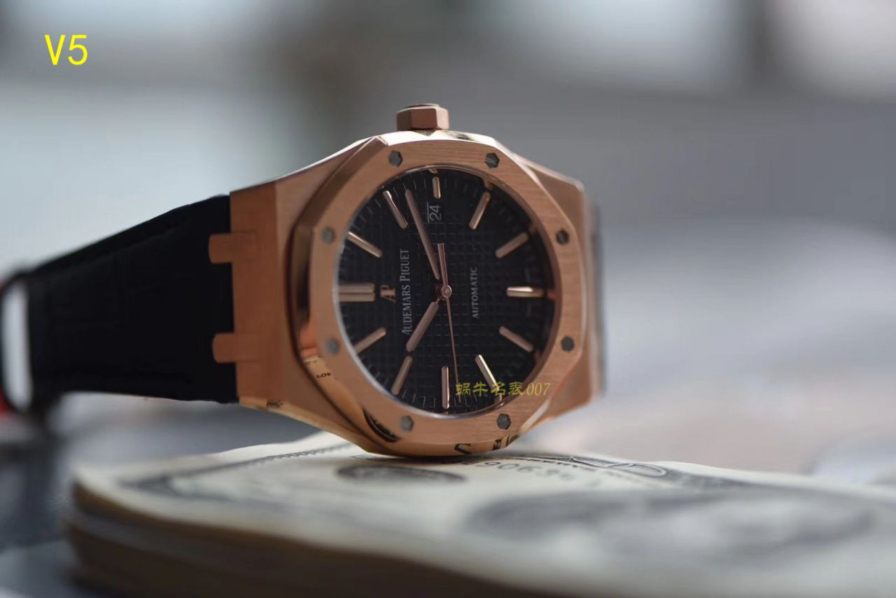 【JF Factory  top  Replica Copy  Watches 】皇家橡树系列 皇家橡树自动上链15400OR.OO.1220OR.02 wrist watches  / AP019