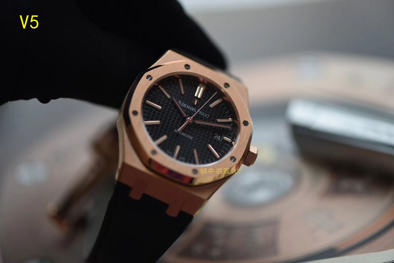 【JF Factory  top  Replica Copy  Watches 】皇家橡树系列 皇家橡树自动上链15400OR.OO.1220OR.02 wrist watches  / AP019