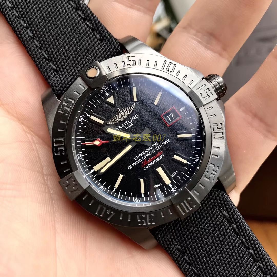 原单新款， Breitling 复仇者黑鸟，44mm，原 Factory 钛金属 watchcase  / BL087