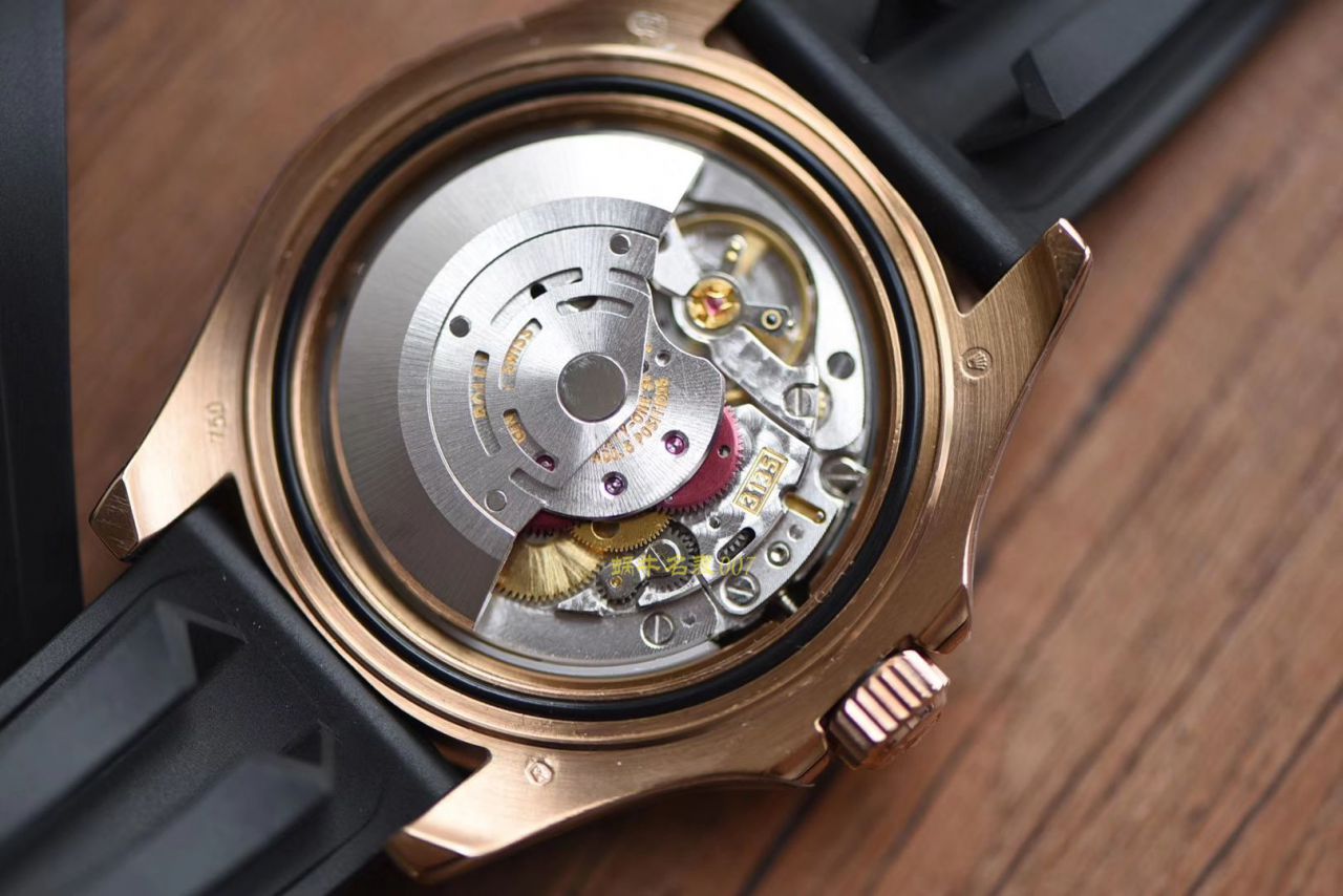 【独家视频测评NOOB Factory 1:1 Replica Watches 】 Rolex  Yacht-Master 系列116655-Oysterflex bracelet金壳 wrist watches   / RBC018