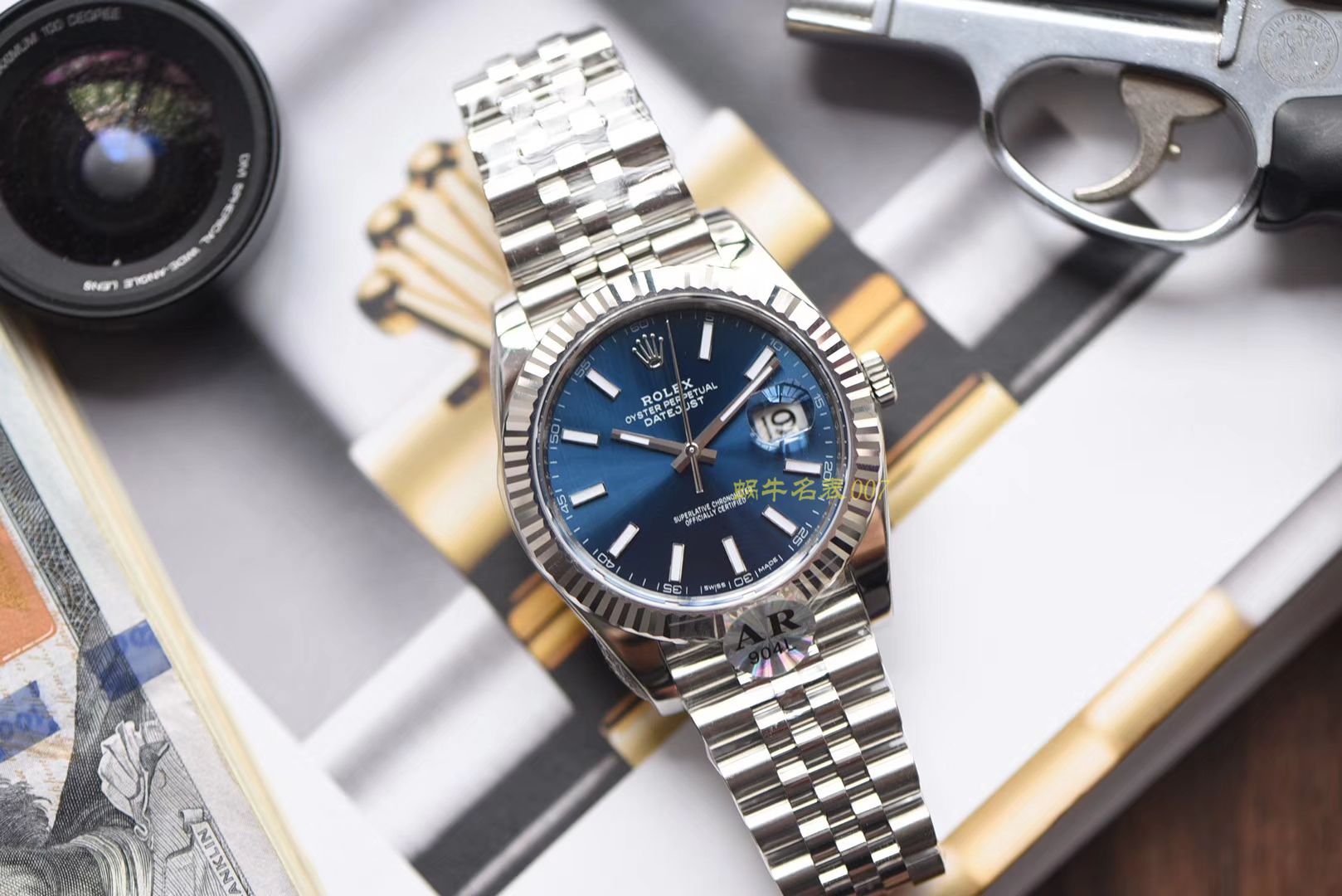 【AR Perfect  High quality  top  Replica 】 Rolex   Datejust DATEJUST系列116334-72210蓝盘 wrist watches 904钢 / R252