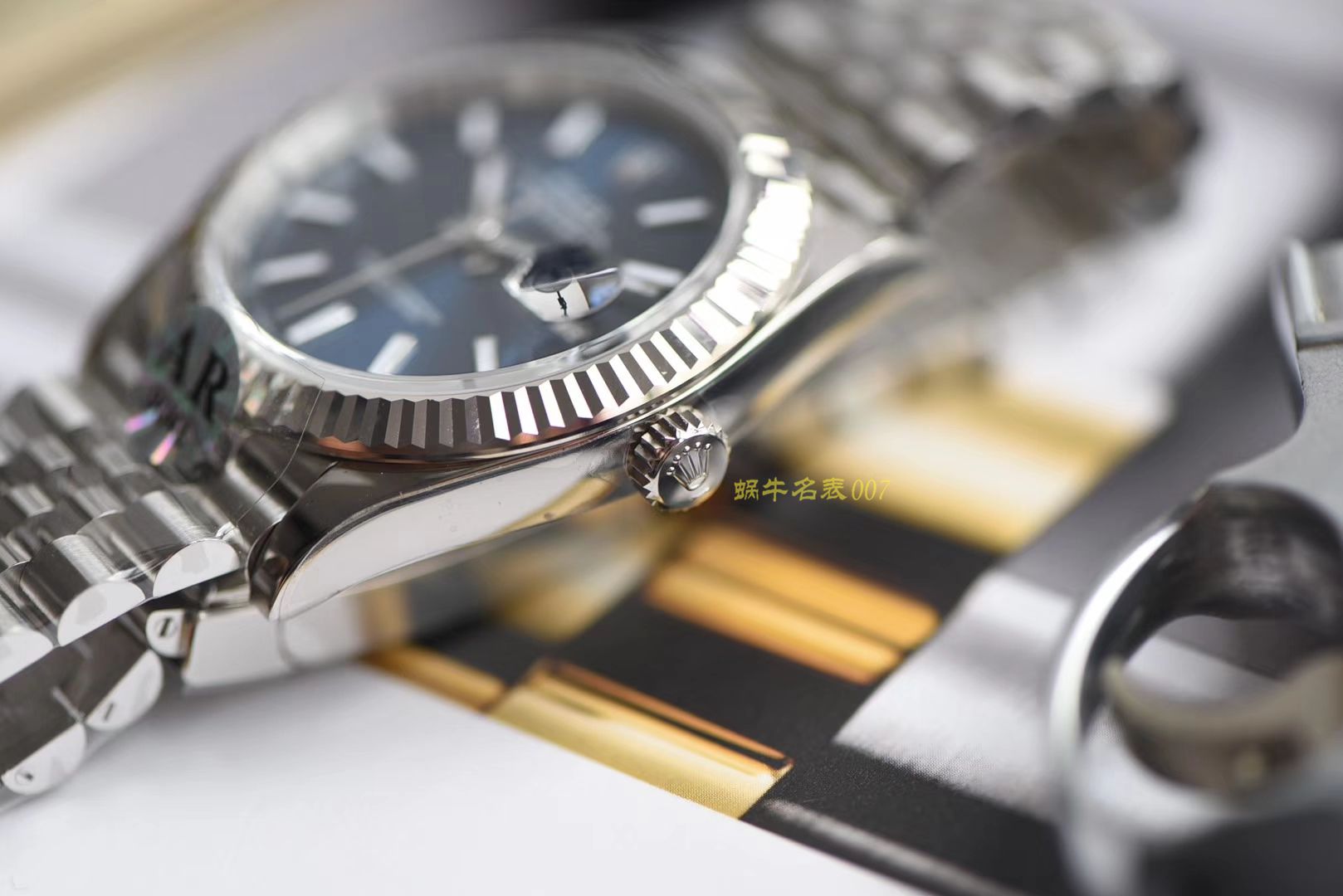 【AR Perfect  High quality  top  Replica 】 Rolex   Datejust DATEJUST系列116334-72210蓝盘 wrist watches 904钢 / R252