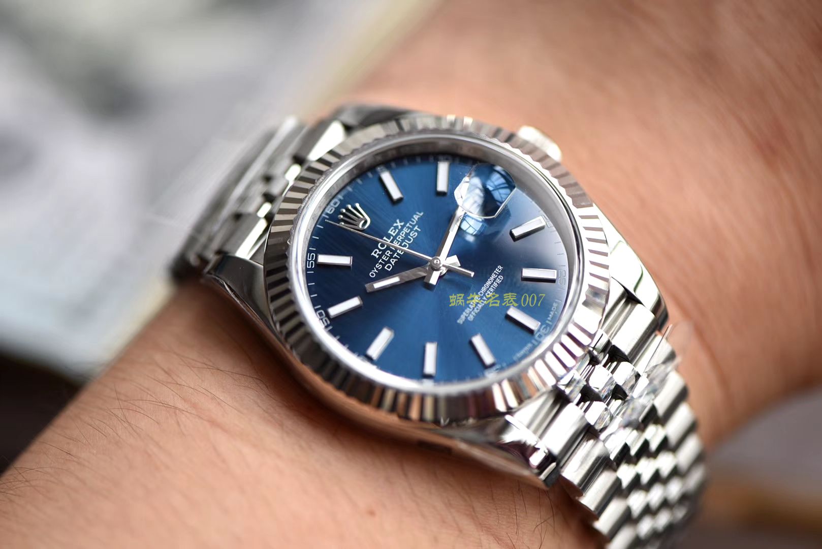 【AR Perfect  High quality  top  Replica 】 Rolex   Datejust DATEJUST系列116334-72210蓝盘 wrist watches 904钢 / R252