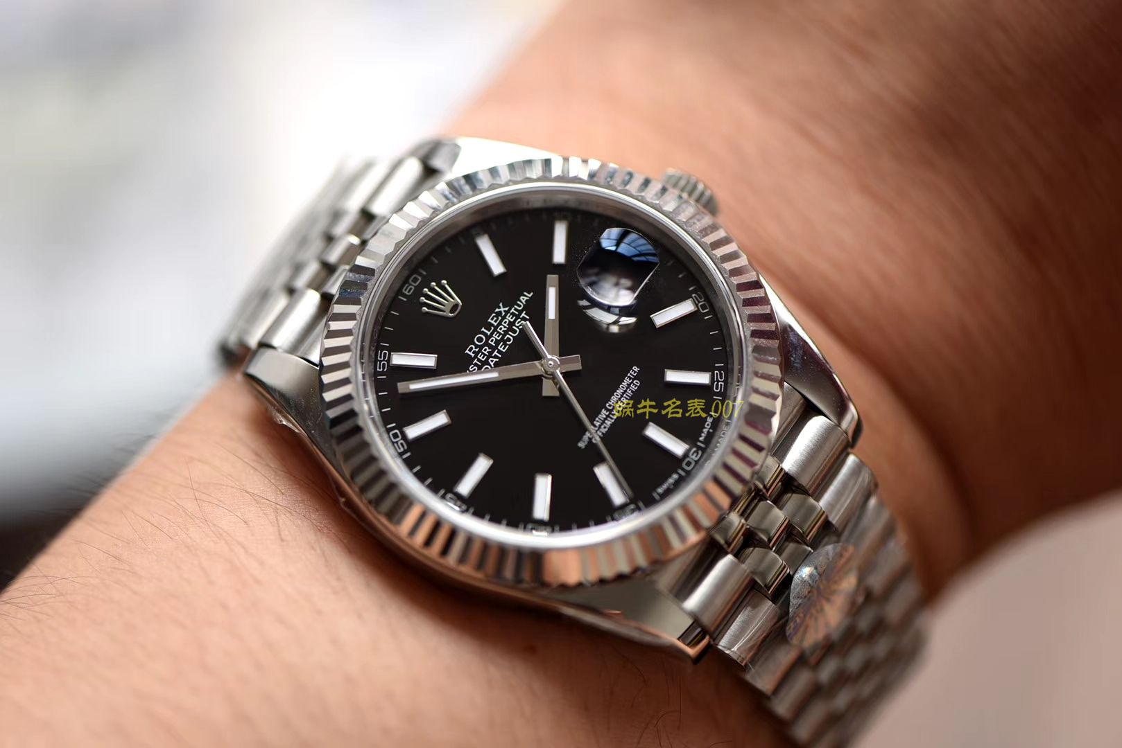 【AR Perfect  High quality  top  Replica 】 Rolex   Datejust DATEJUST系列116334-72210蓝盘 wrist watches 904钢 / R252