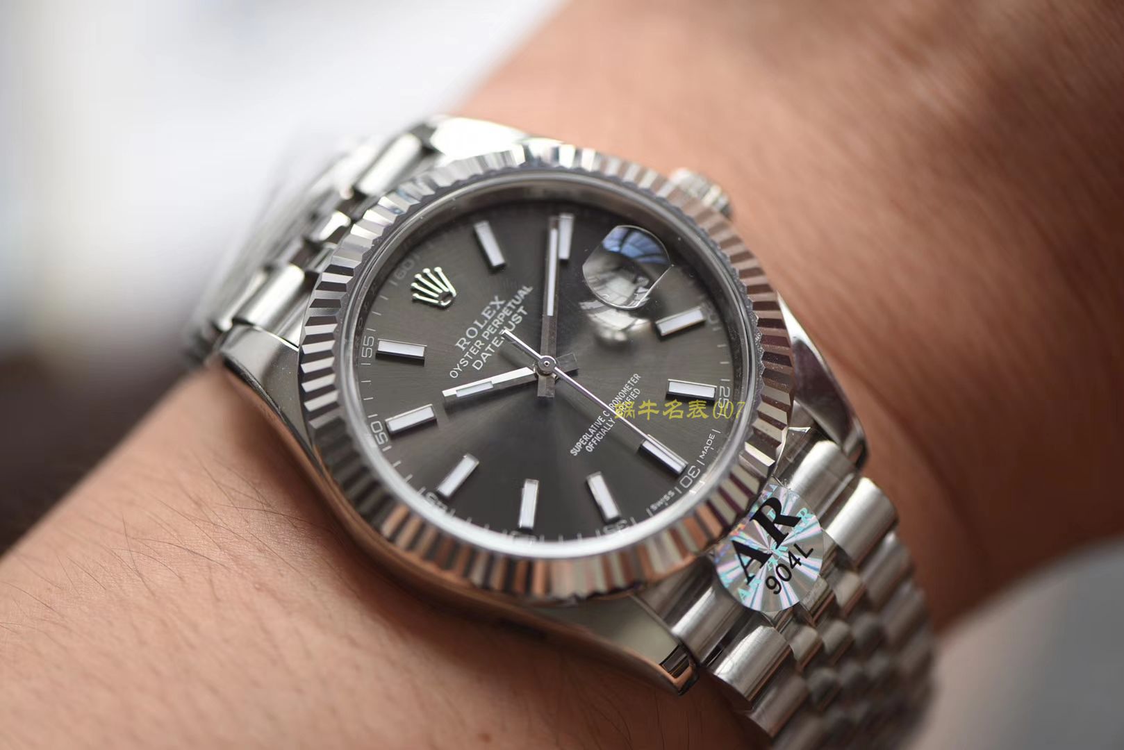 【AR Perfect  High quality  top  Replica 】 Rolex   Datejust DATEJUST系列116334-72210蓝盘 wrist watches 904钢 / R252