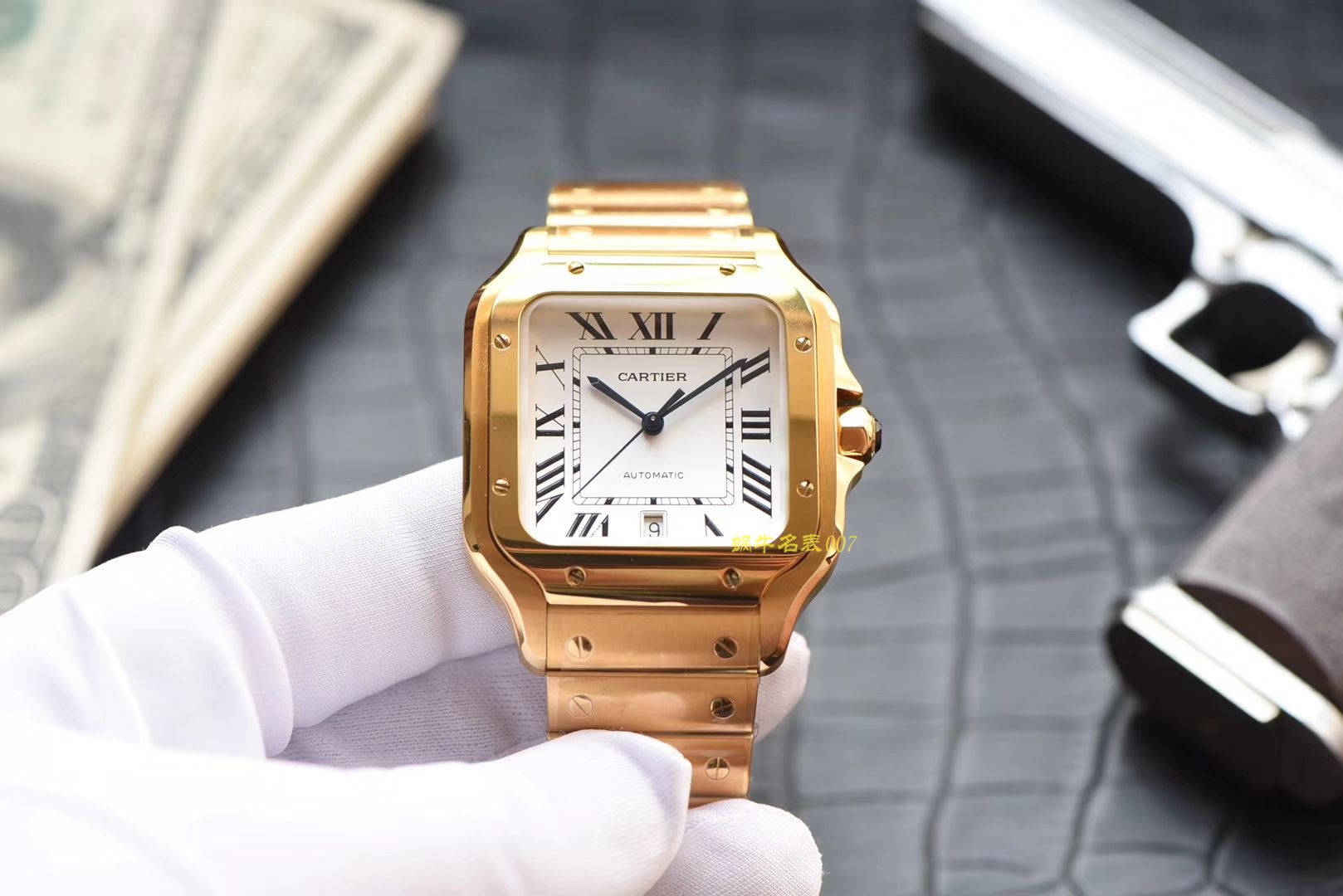 Cartier   Santos 系列WGSA0009（大号） wrist watches 【KOR Perfect  Replica Copy  Watches 】 / K195