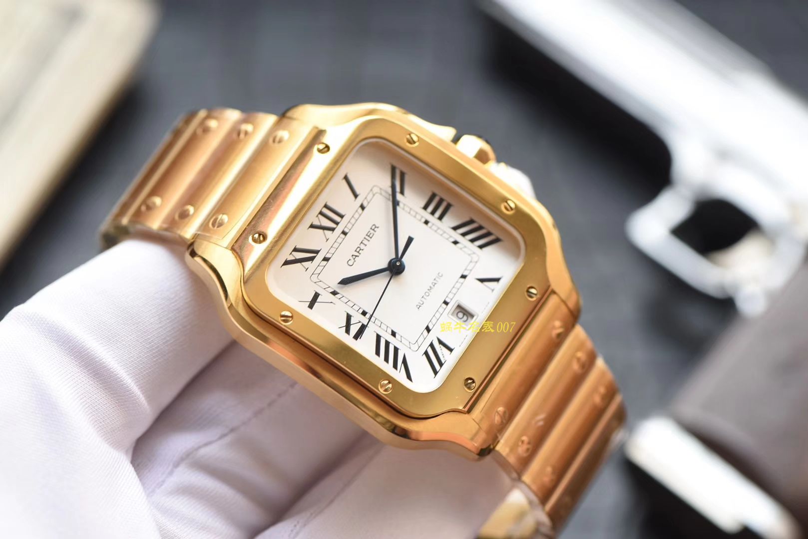  Cartier   Santos 系列WGSA0009（大号） wrist watches 【KOR Perfect  Replica Copy  Watches 】 / K195