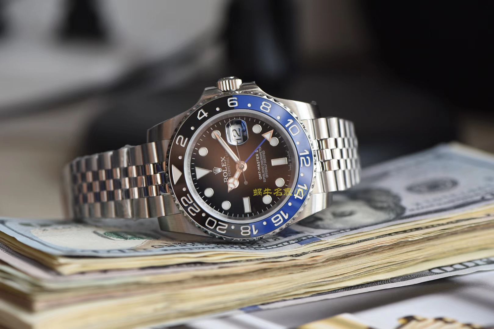  Rolex  GMT MASTER II系列m126710blnr-0002(五珠链)，116710BLNR-78200可乐圈 wrist watches （DJ Perfect  High quality  Replica Watches ） / R290
