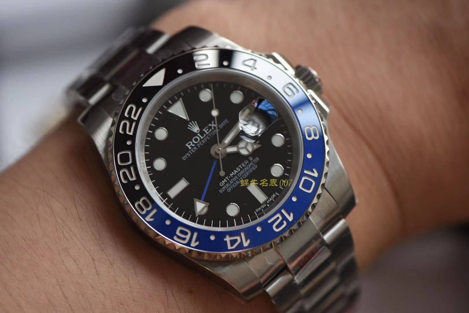  Rolex  GMT MASTER II系列m126710blnr-0002(五珠链)，116710BLNR-78200可乐圈 wrist watches （DJ Perfect  High quality  Replica Watches ） / R290