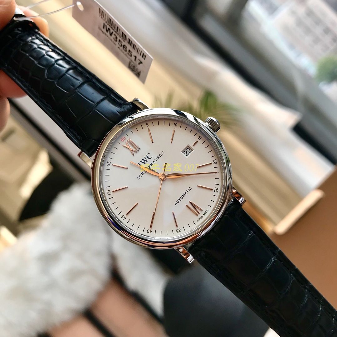 渠道出口订单！原封！缺个经销商印章就是正品！大名鼎鼎的IWC IWC 表柏涛菲诺系列IW356517 wrist watches  / WG193