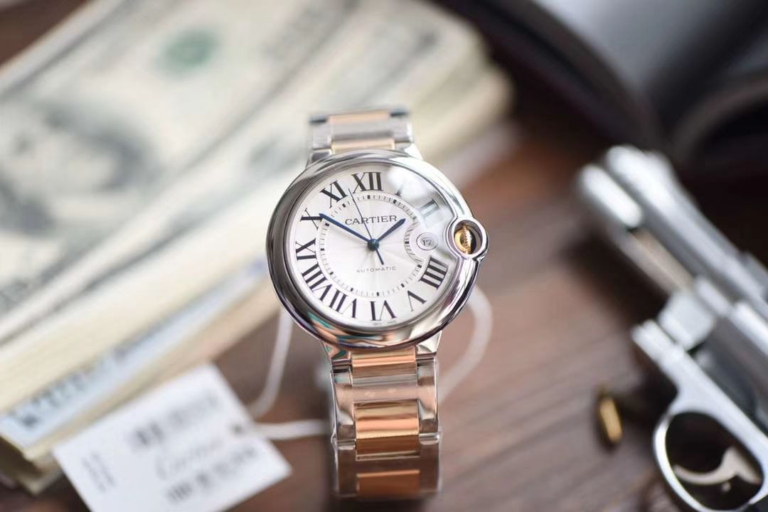  Cartier  蓝气球系列W2BB0004 wrist watches 【V9 Factory  Perfect  Replica Copy  Watches 】V9 Factory 18K包金蓝气球间金款男款42毫米 / K208