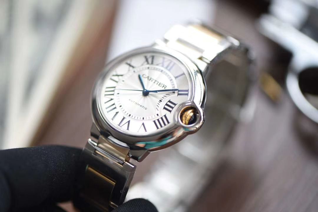  Cartier  蓝气球系列W6920047 wrist watches 女装36毫米【V9 top  Replica Copy  Watches 】V9 Factory 18K包金蓝气球间金款 / K203