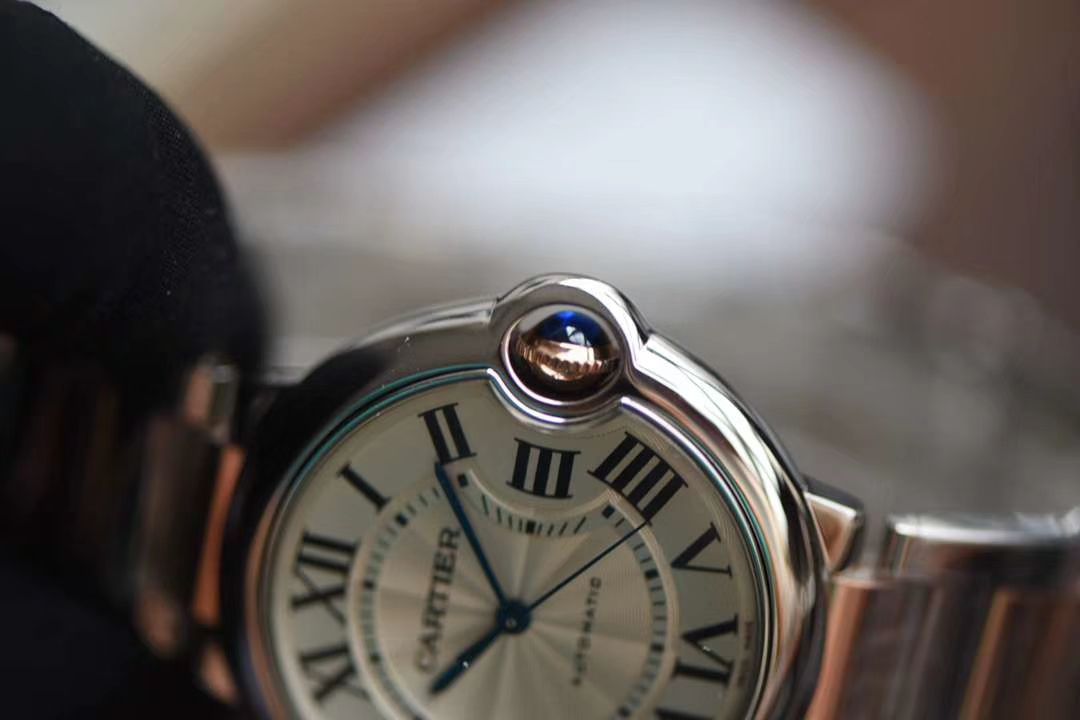  Cartier  蓝气球系列W2BB0003 wrist watches 36毫米玫瑰金女装【V9 Factory 18K包金 Replica Copy  Cartier  蓝气球间金款】 / K206
