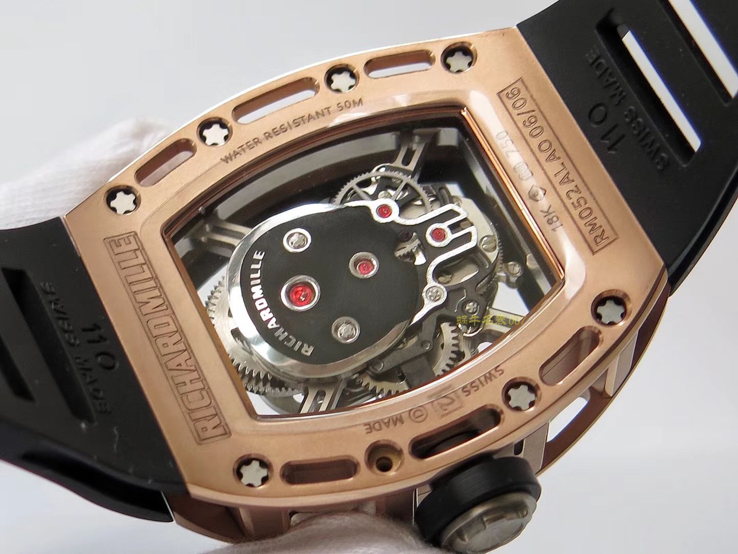 RICHARD MILLE  Richard Miller 男士系列RM 52-01 wrist watches 【 top  Replica Copy  RICHARD MILLE 骷髅头 Tourbillon 】 / RM052FD
