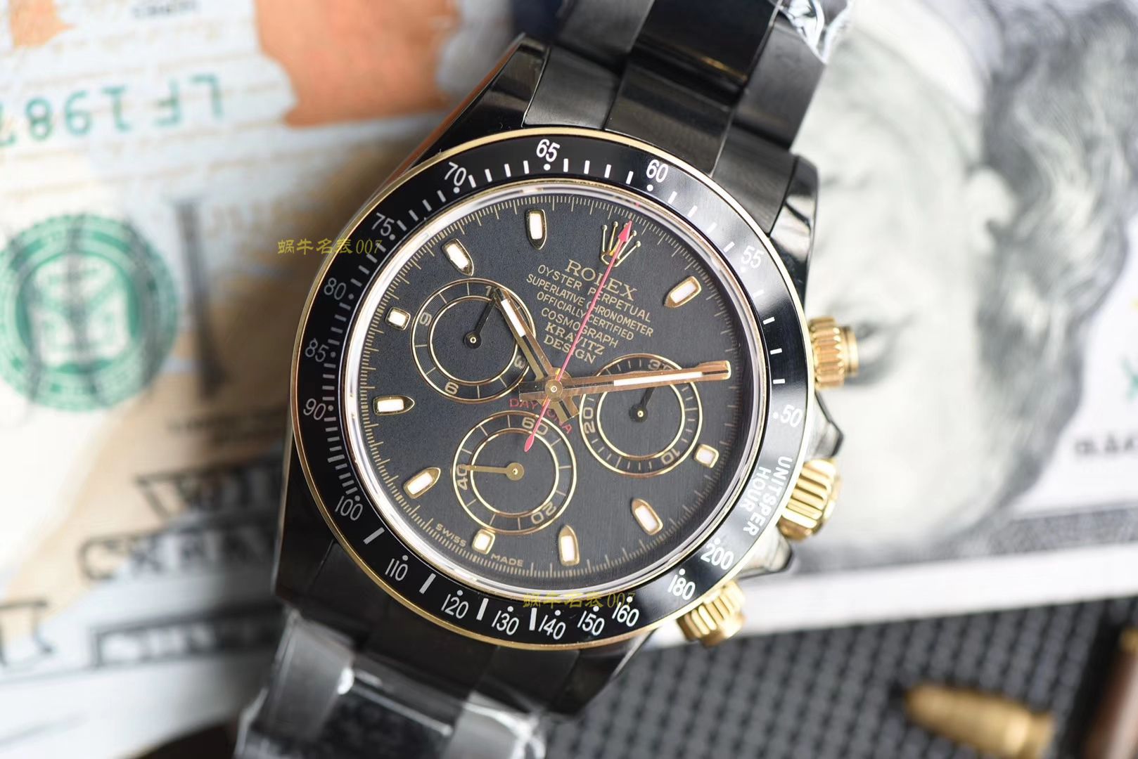  Rolex  Ditongna 全黑限量版 彩色按键，透底设计‼️极其特别 / R302