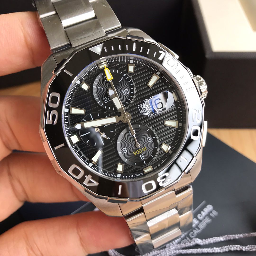 【 Video analysis 】 TAG Heuer 竞潜系列CAY211A.BA0927 wrist watches ，CAY211A.FC6361， TAG Heuer 竞潜系列原单计时机械表，搭载原装瑞士ETA7750机械 Movement 