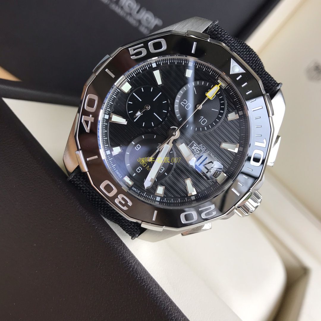 【 Video analysis 】 TAG Heuer 竞潜系列CAY211A.BA0927 wrist watches ，CAY211A.FC6361， TAG Heuer 竞潜系列原单计时机械表，搭载原装瑞士ETA7750机械 Movement  / TG065